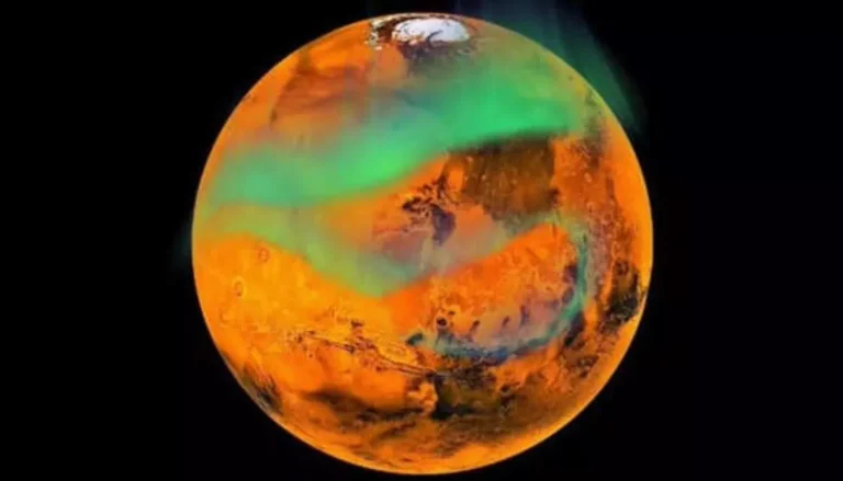 مریخ‌نورد استقامت ناسا از شفق‌ قطبی سیاره سرخ عکس گرفت