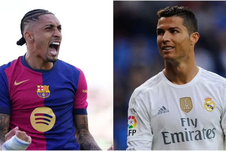 مقایسه عملکرد رافینیا با کریستیانو رونالدو