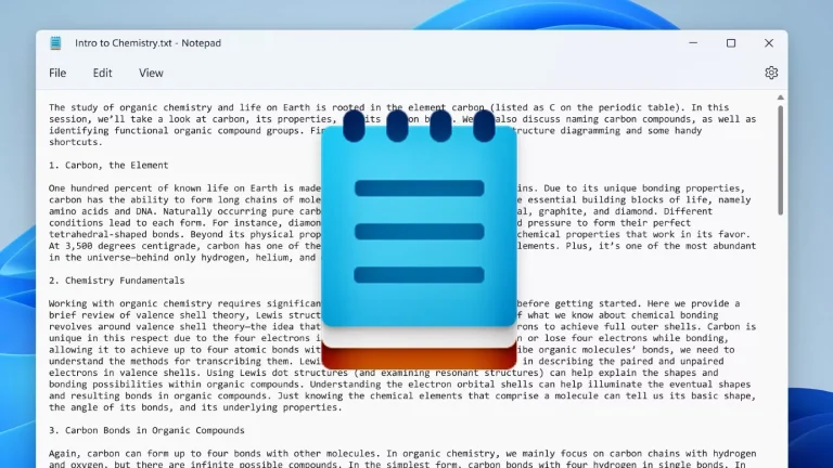 اپلیکیشن Notepad ویندوز حالا می‌تواند با هوش مصنوعی متن بنویسد