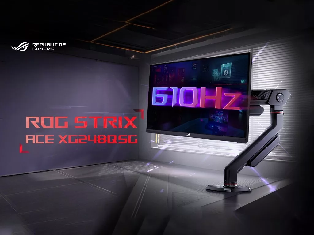 رکوردشکنی ایسوس با سریع‌ترین مانیتور گیمینگ جهان با نام ROG Strix Ace XG248QSG
